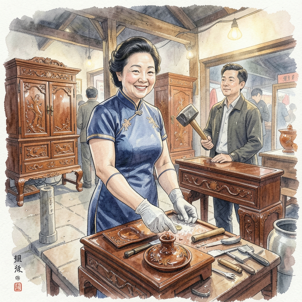 如何逐步处理漆木家具
