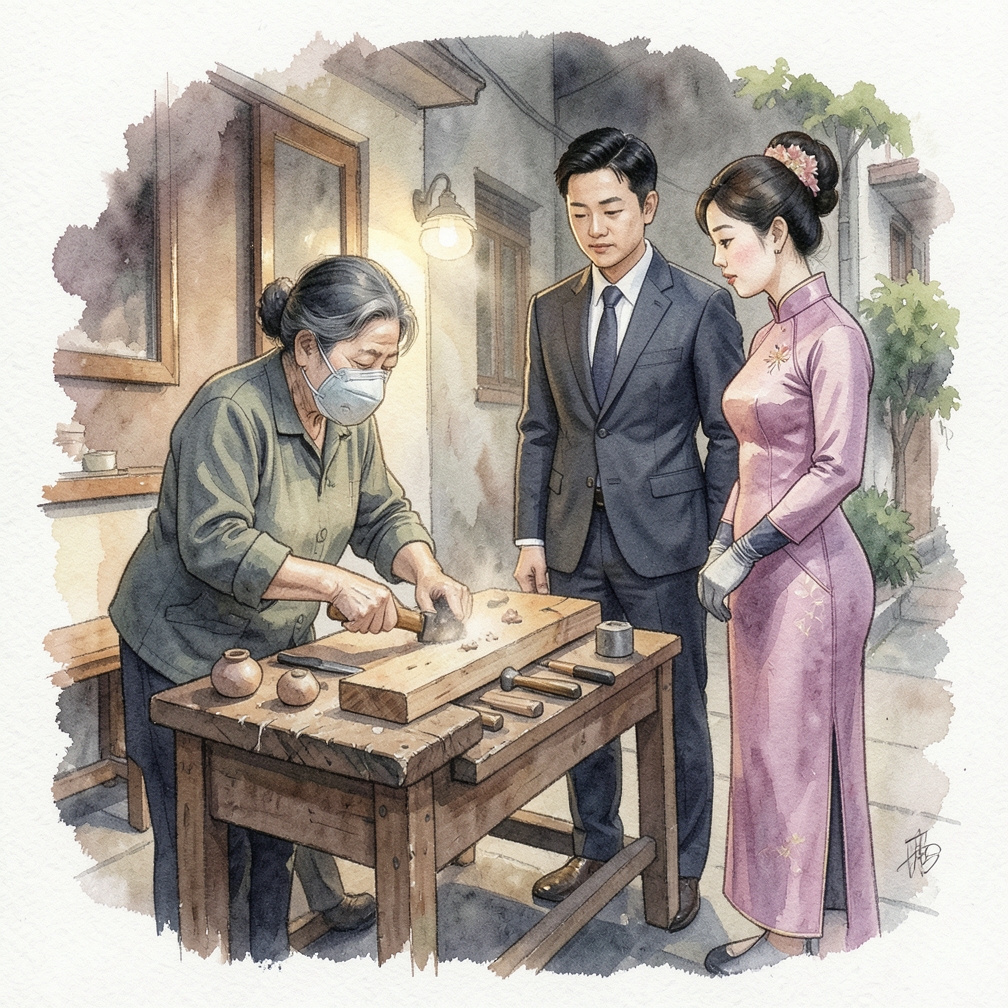 再次以細砂紙（120目）打磨表面