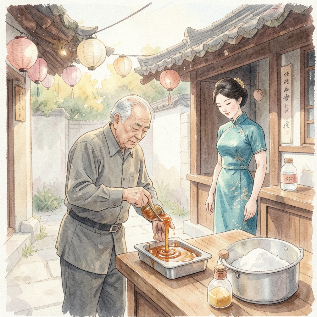 倒入模具并冷却