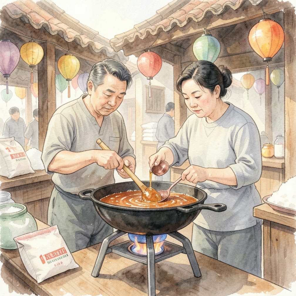 加热枫糖浆