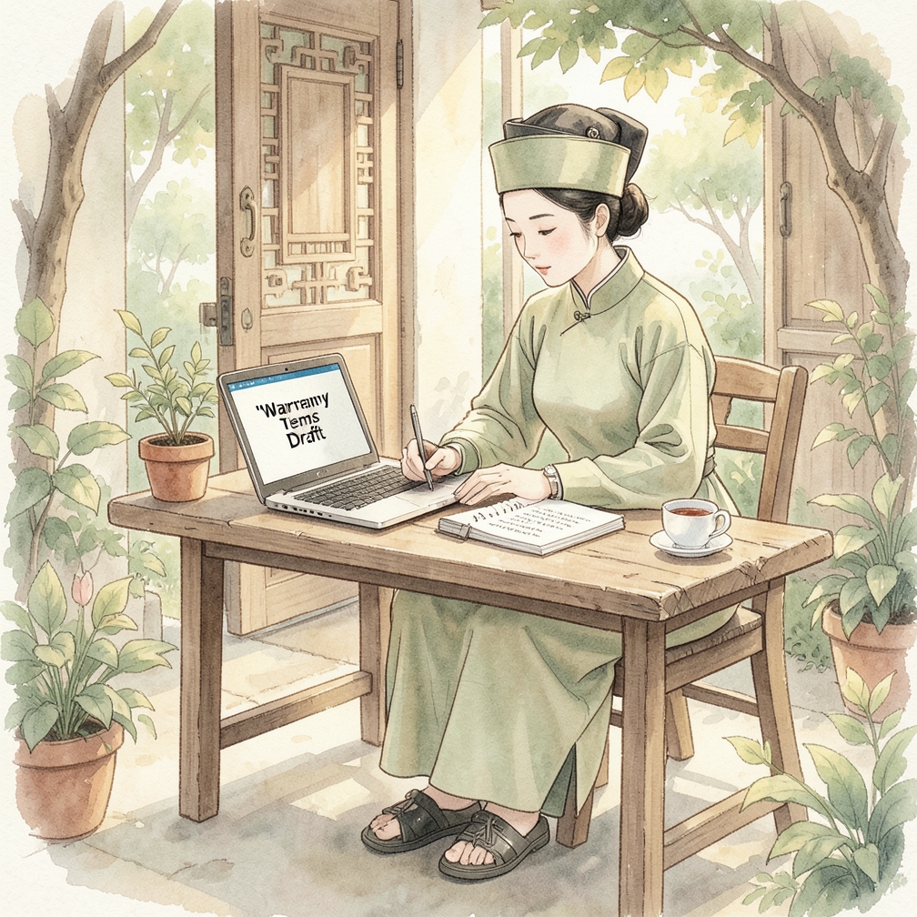 如何逐步处理保修条款的起草