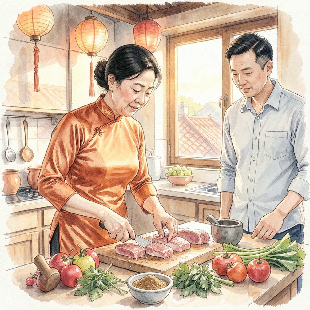 准备食材与调料