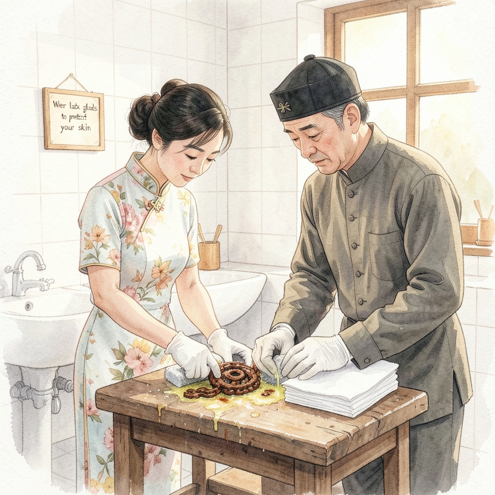 用浸有檸檬汁的鋼絲絨擦拭輕度鏽跡
