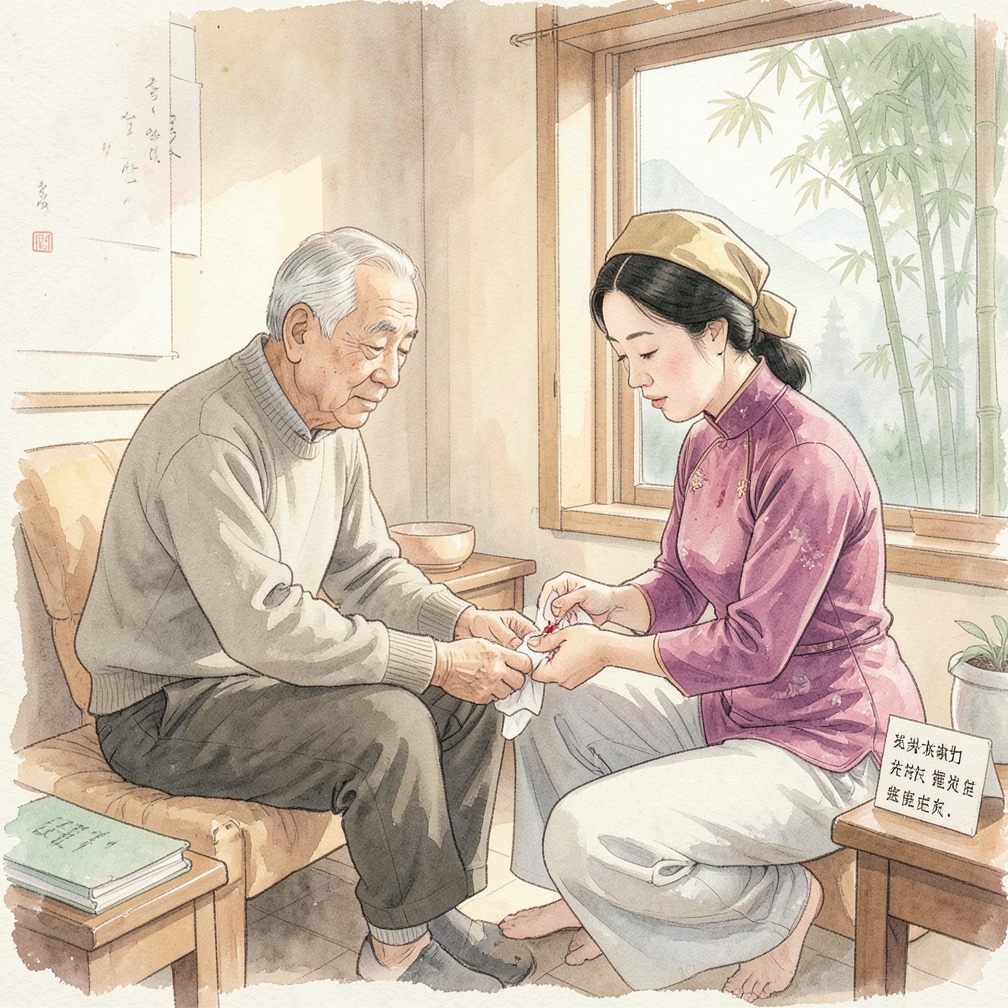 处理伤口的出血