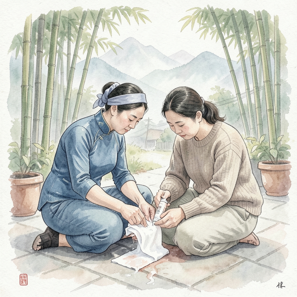 清洁伤口以防止感染