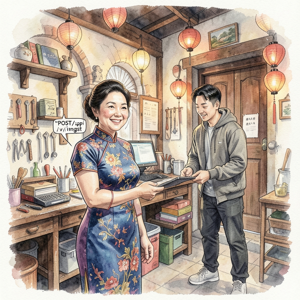 如何逐步处理 POST /api/v1/ingest 请求