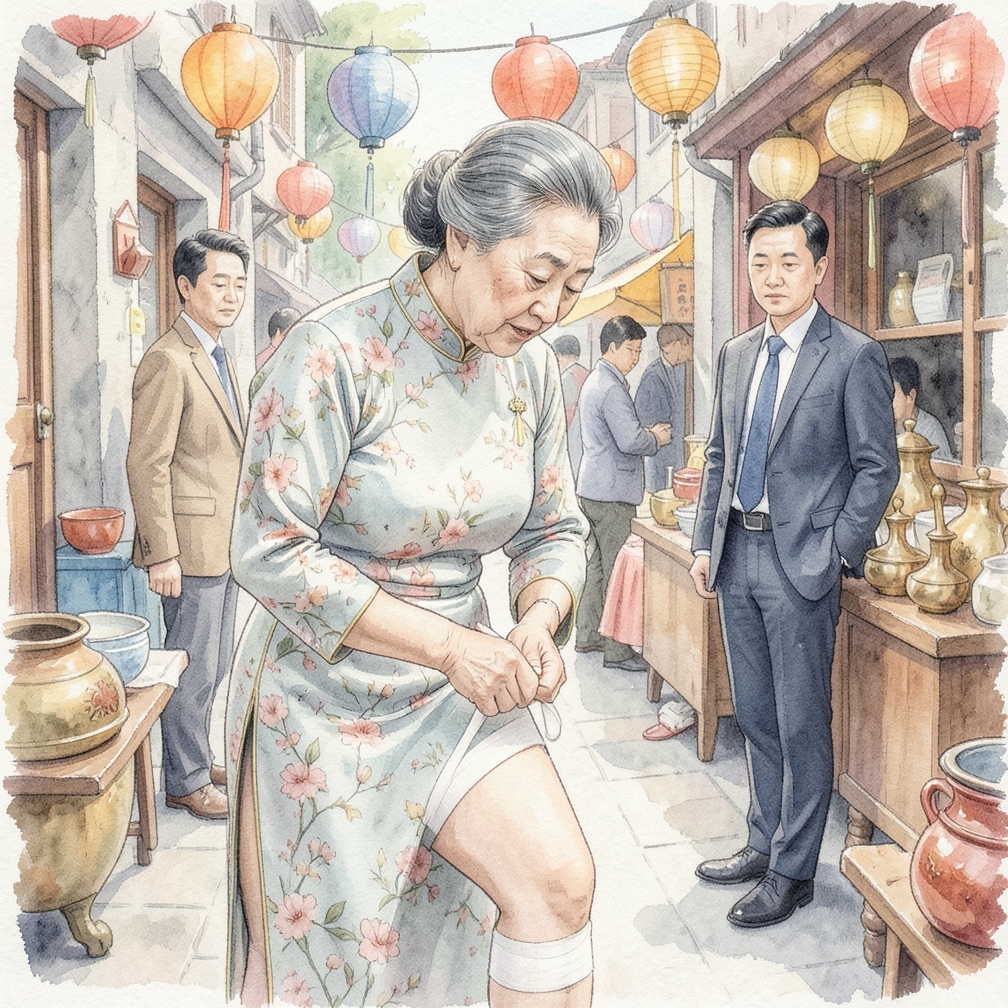 將膠布繞過雙側髖部