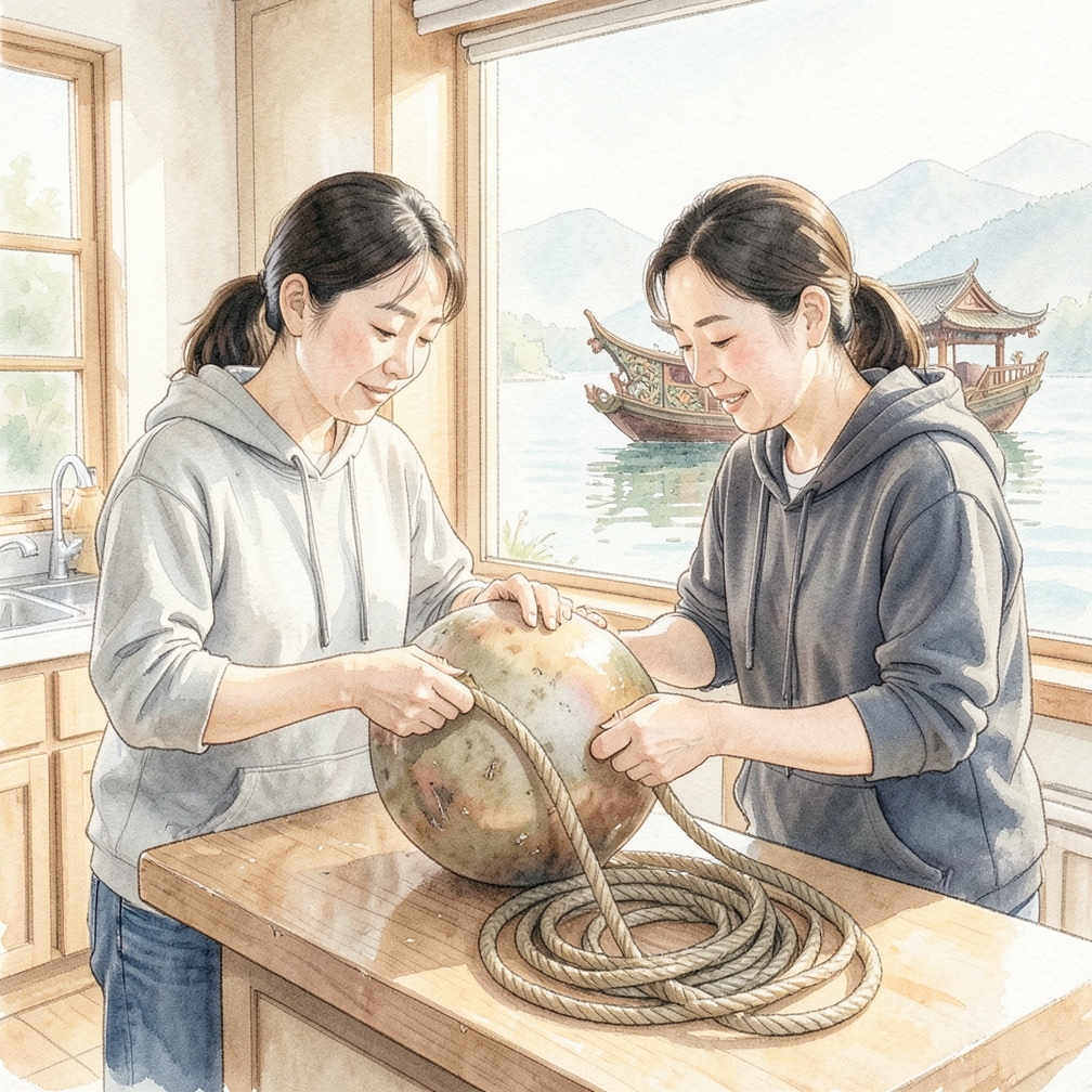 第一步：準備浮標和繩索