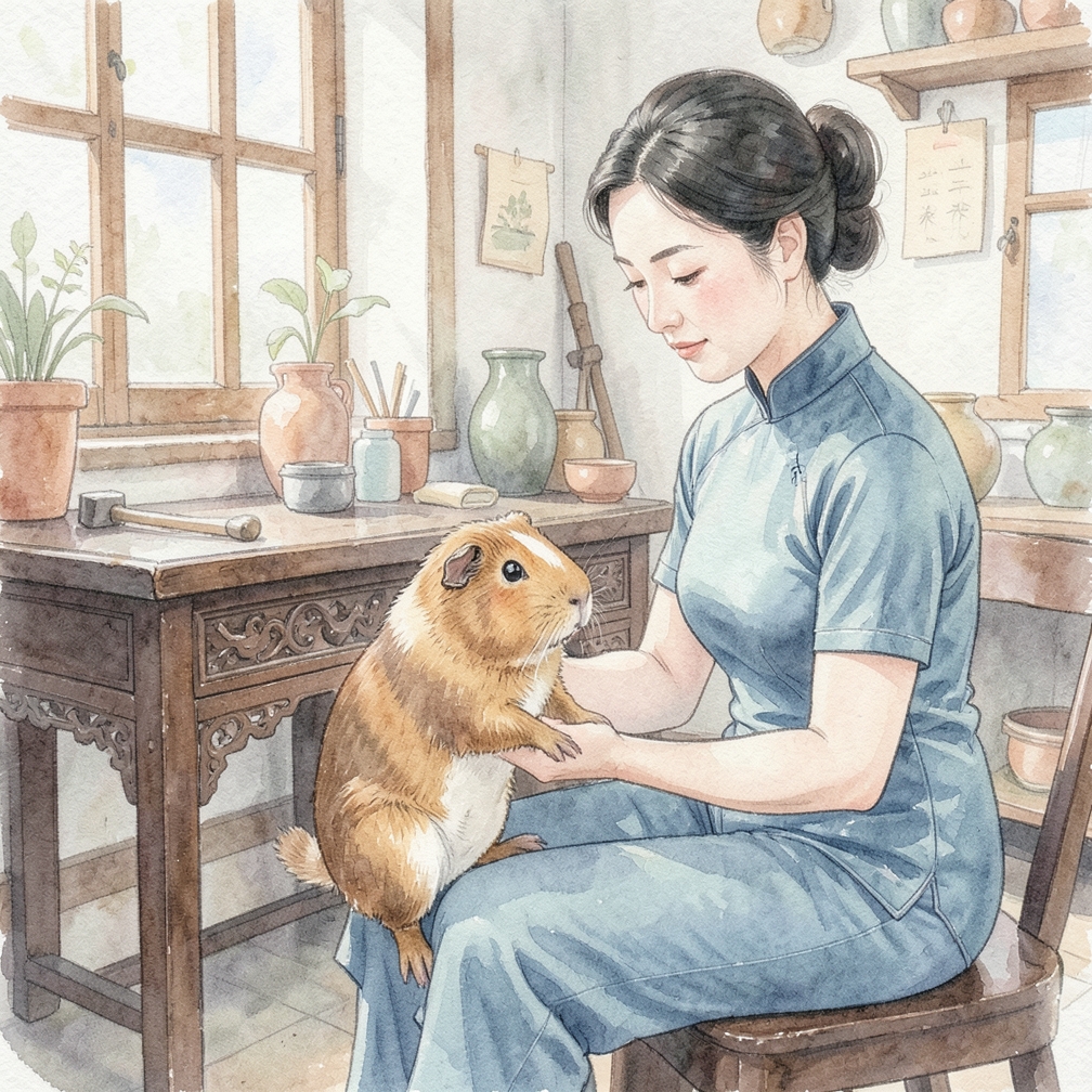 为室内豚鼠提供活动时间