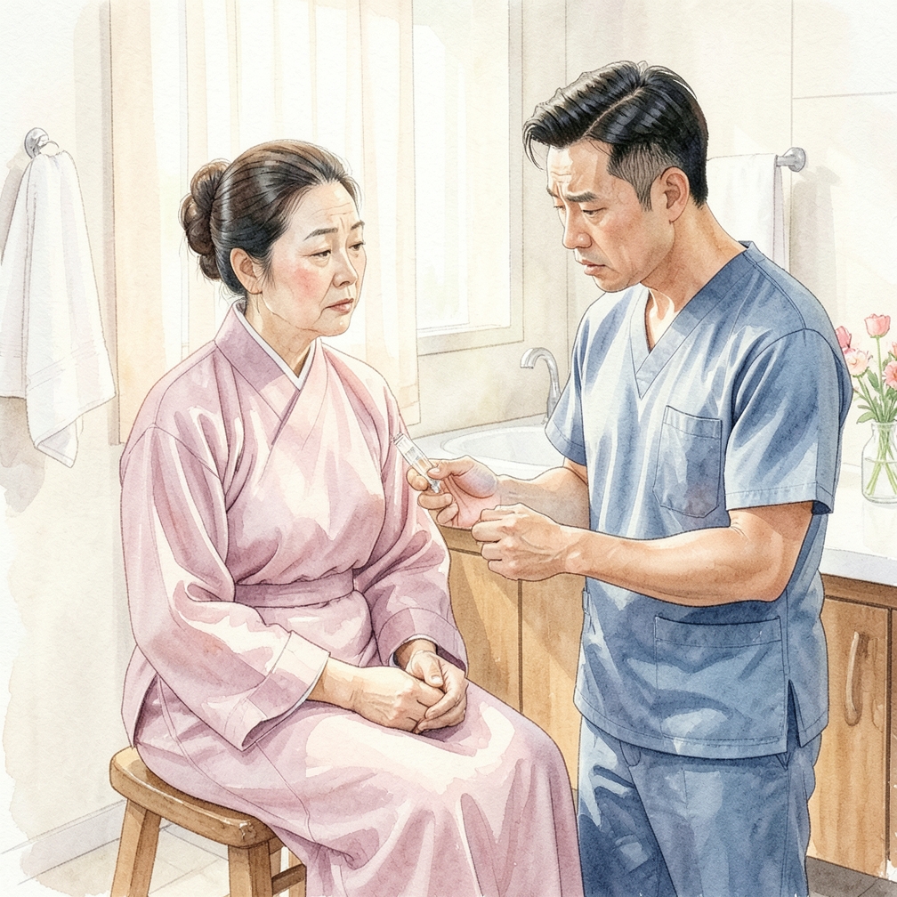 观察患者反应