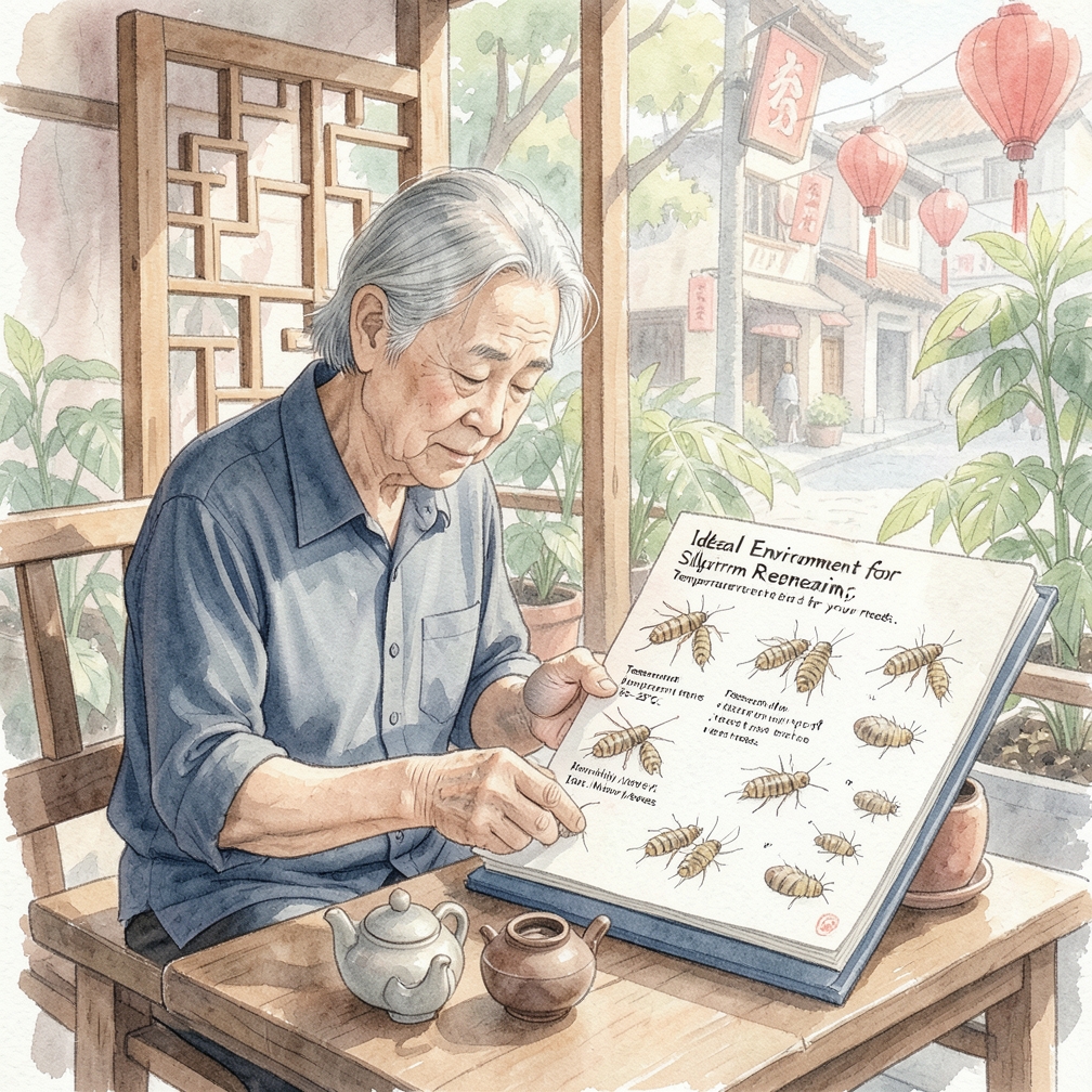 研究蚕的饲养需求