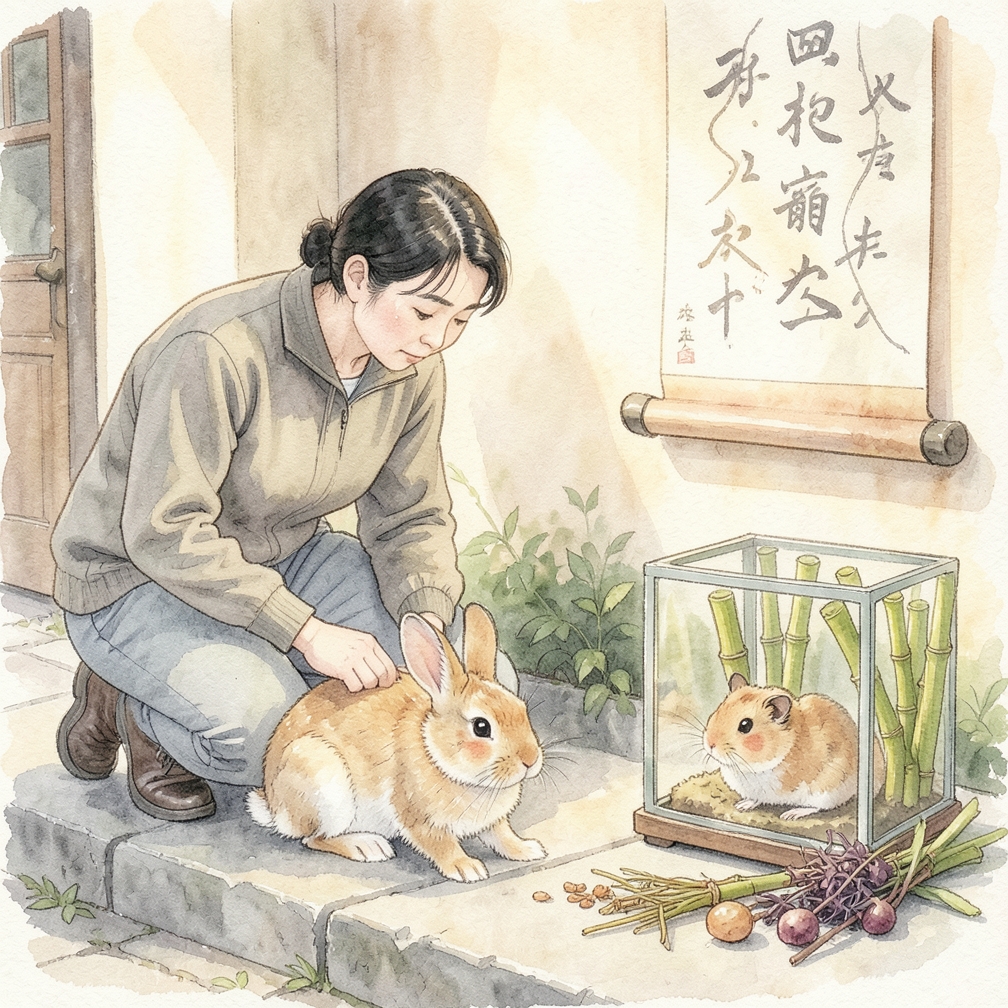 觀察兔子的行為表現