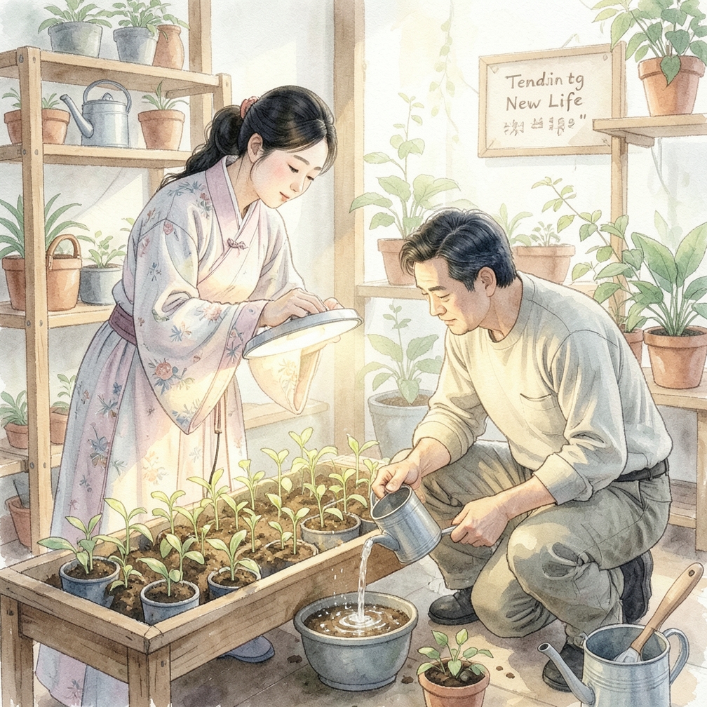 種子發芽後的照顧