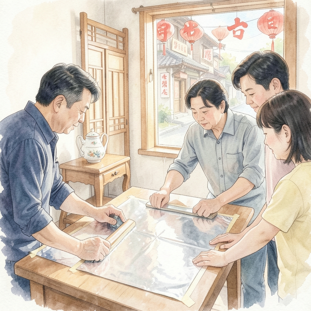 在铝箔表面涂上喷墨预涂层