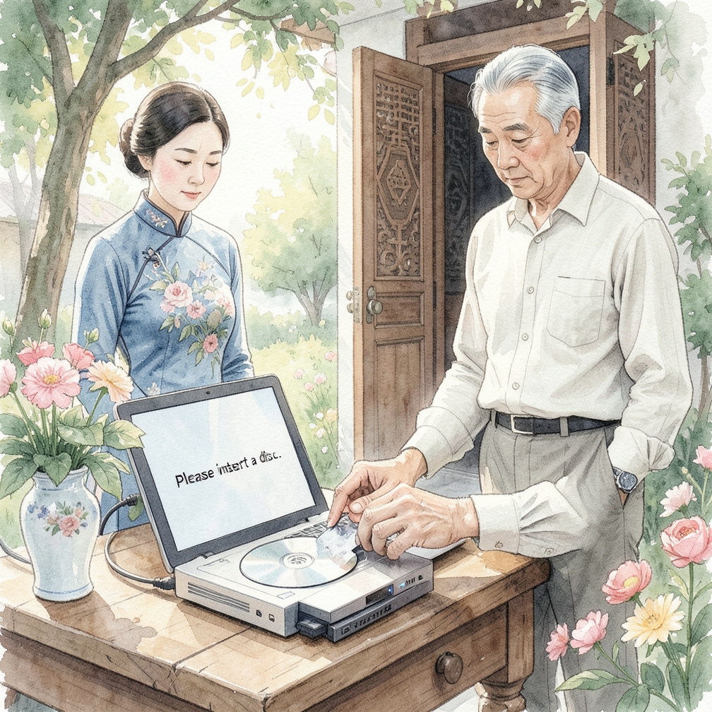 步驟1：插入空白光盤