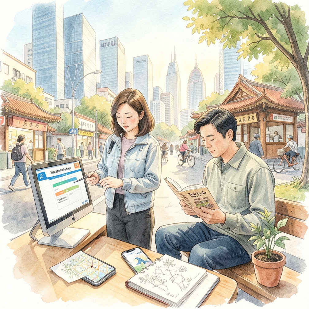 如何逐步查詢簽證狀態