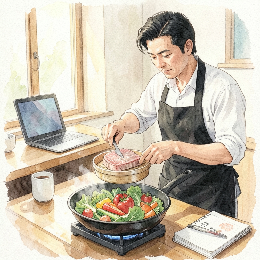 如何处理并烹饪金枪鱼牛排