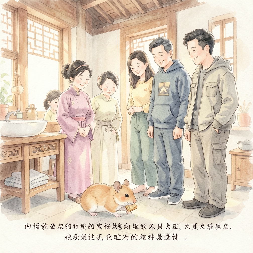 耐心等待仓鼠适应
