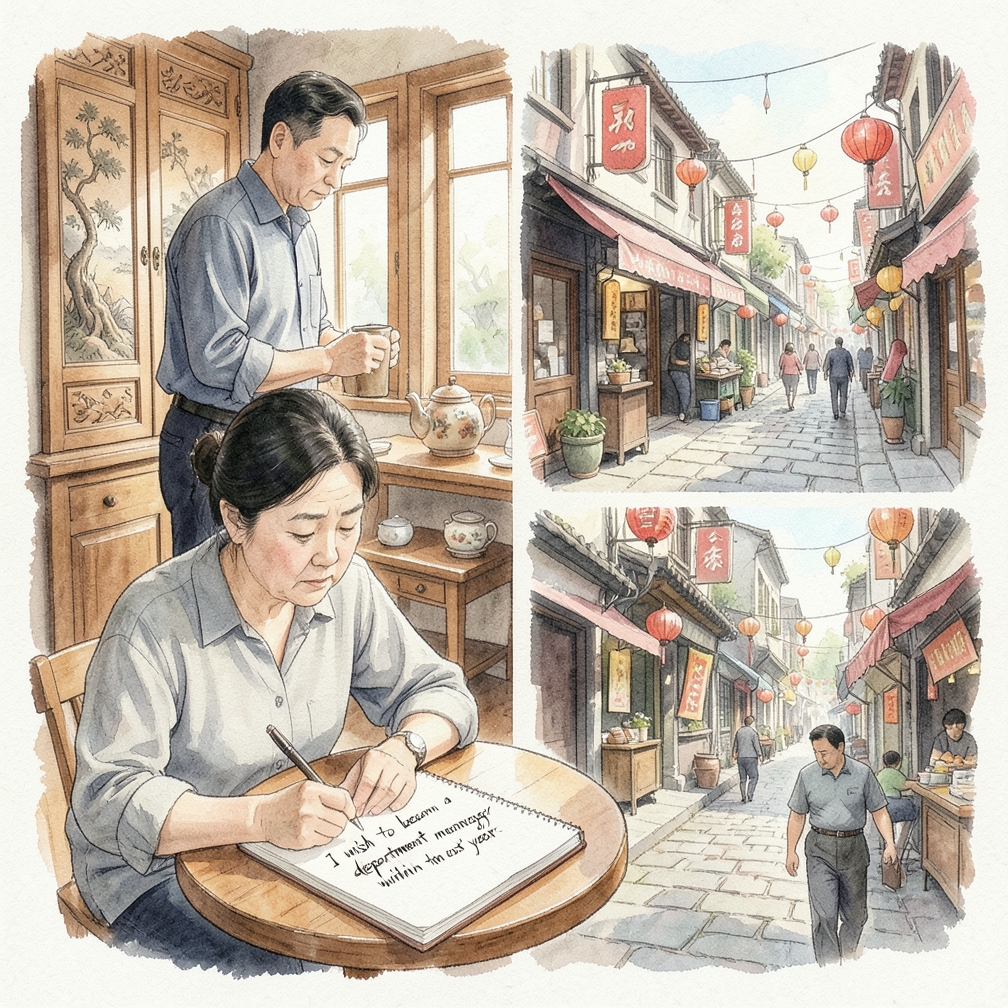 写下你的愿望，明确目标。 — 3