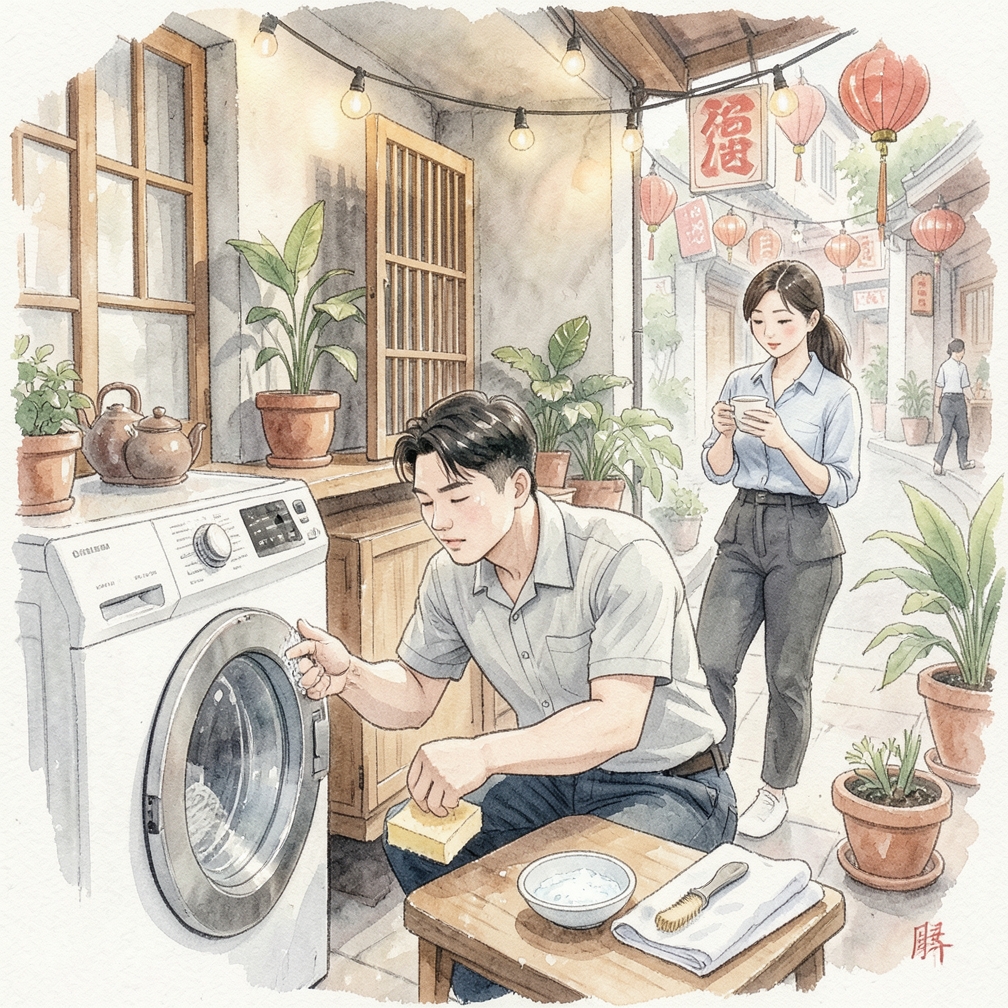 如何逐步清洁前置式洗衣机的密封圈