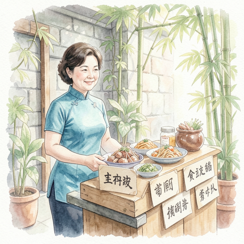 为每道菜品准备标签