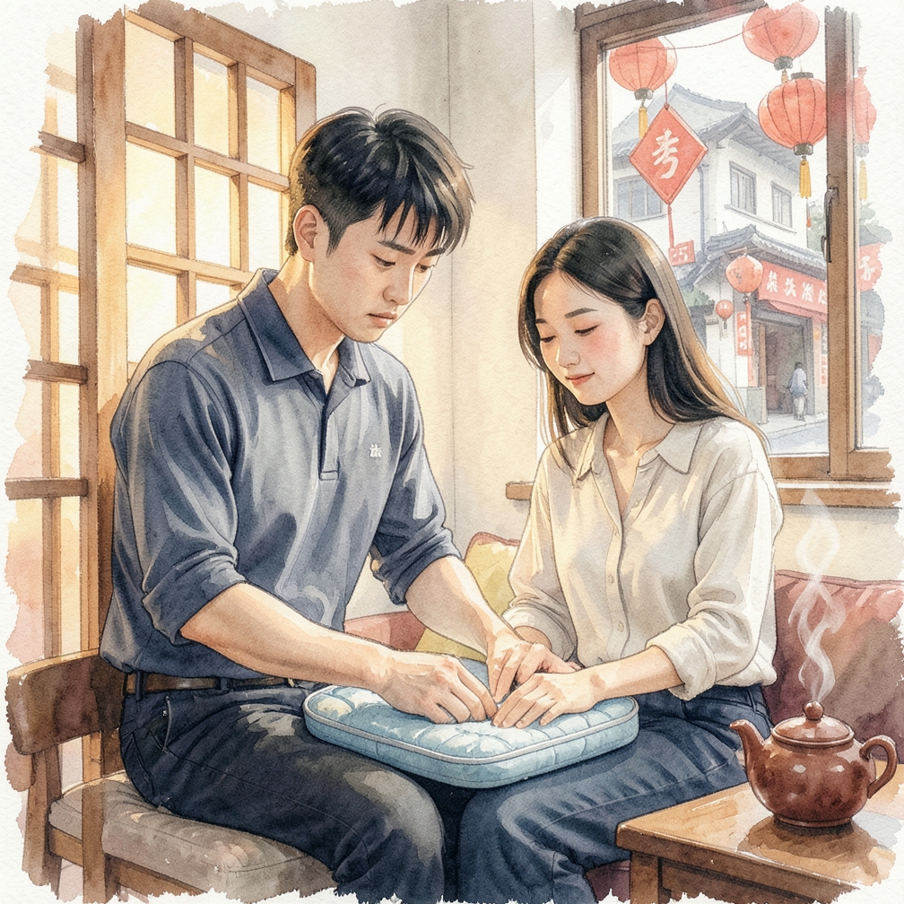 使用热敷或加热垫