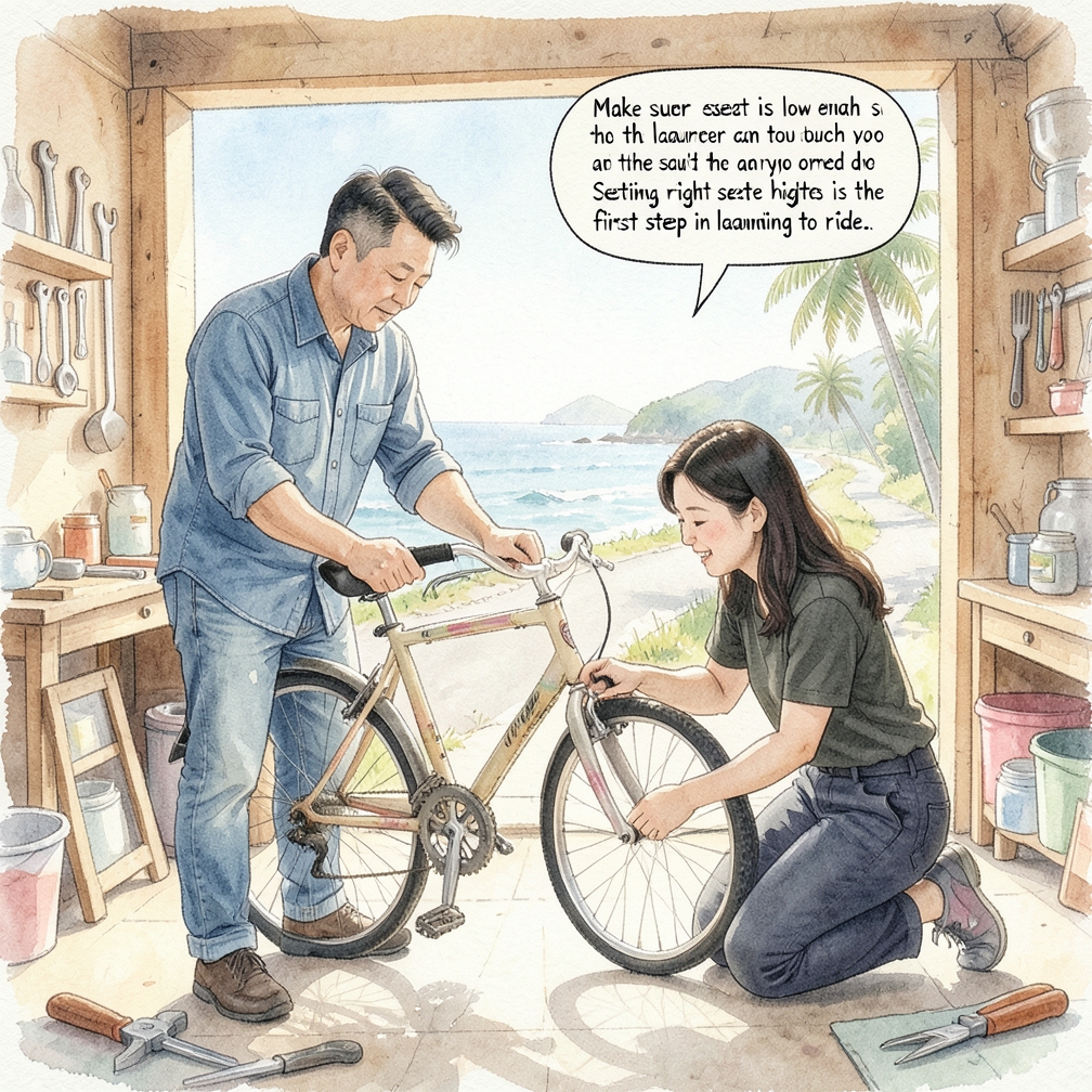 调整自行车座椅高度