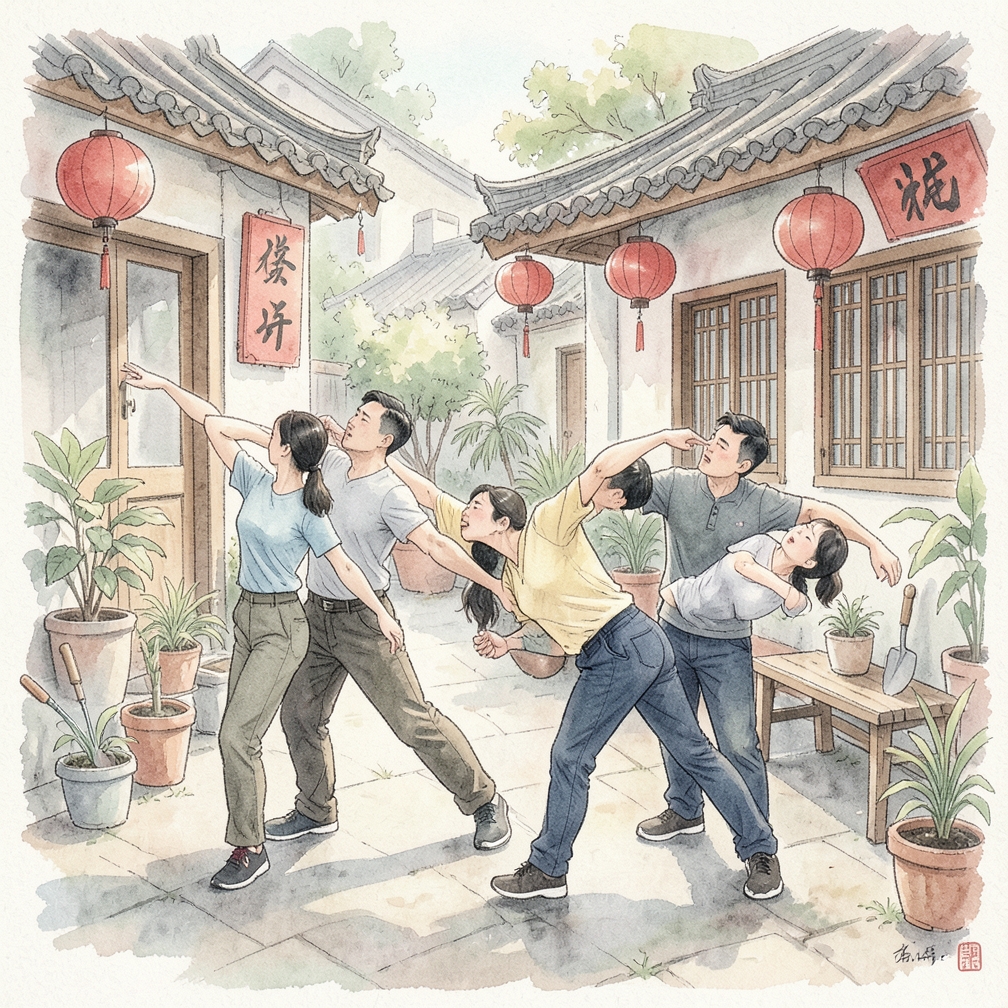 重复动作并注意呼吸节奏