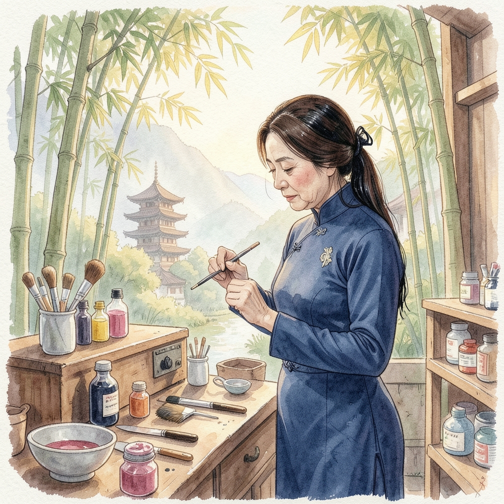 如何将深棕色头发染成黑色