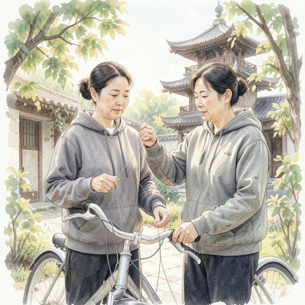 松开线缆螺栓并调整变速器线缆