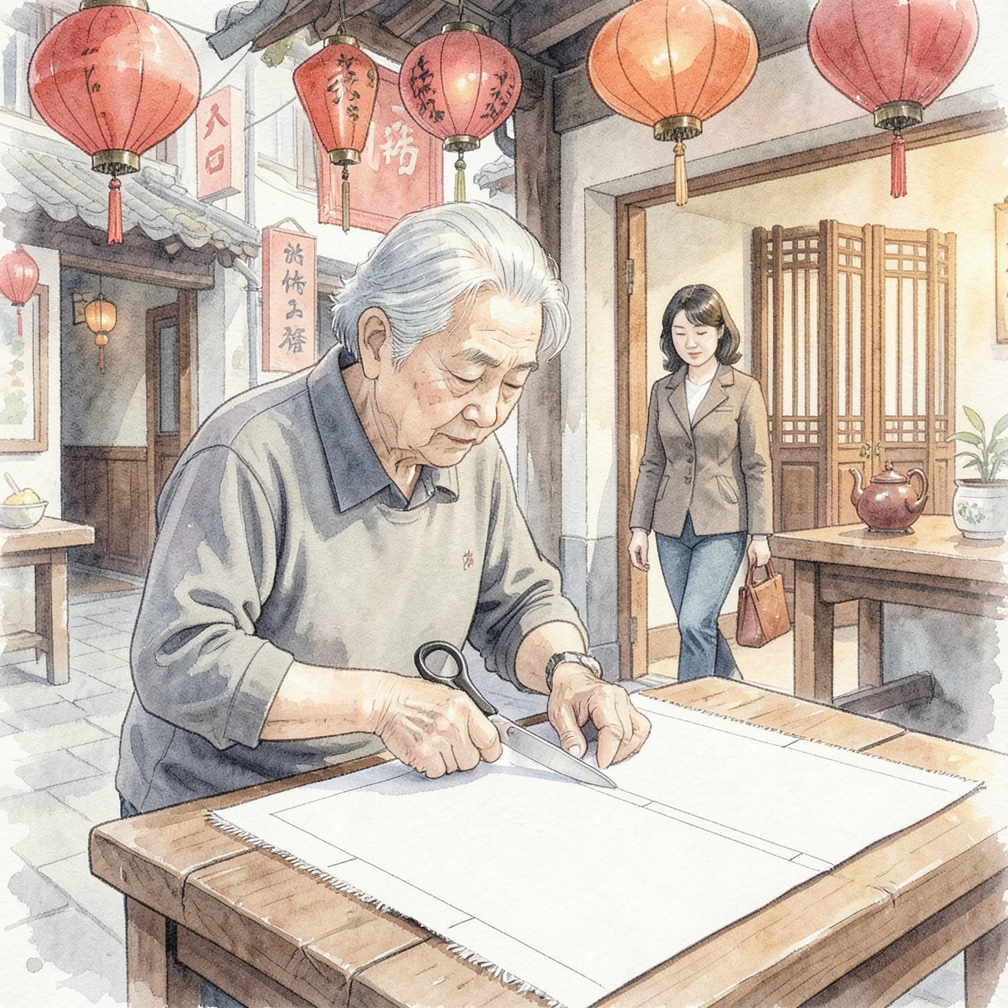 裁剪布料并准备缝制