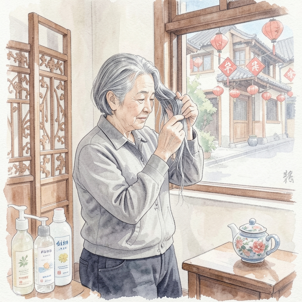 梳理头发