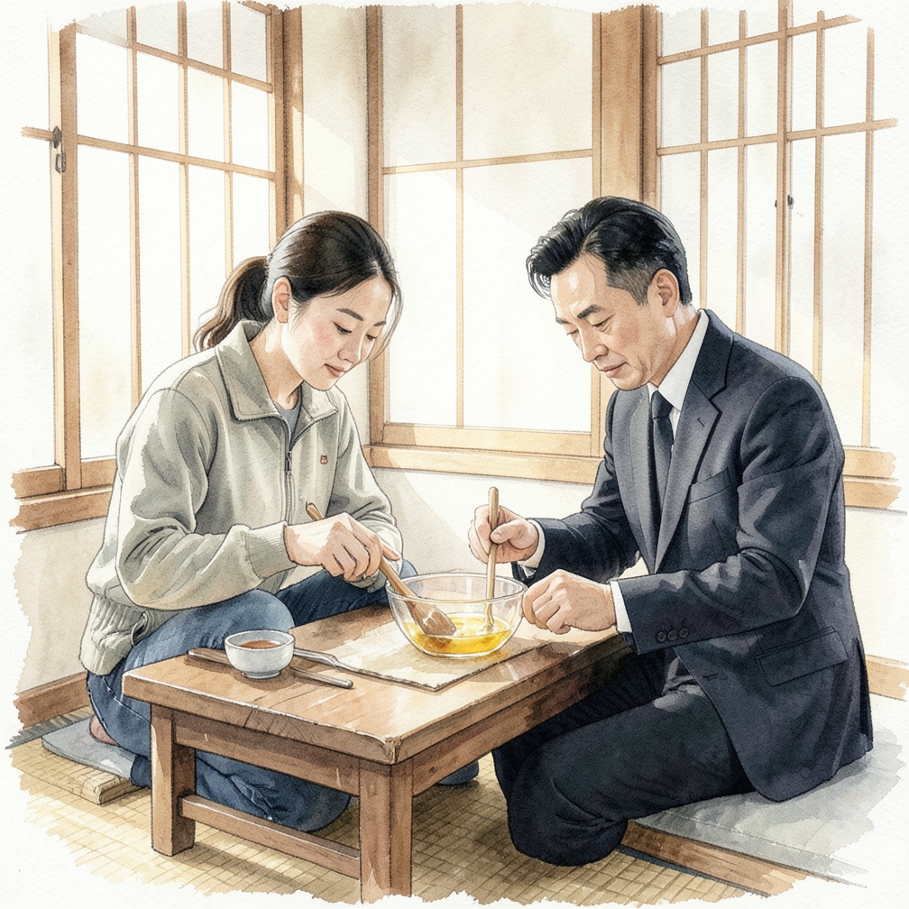 混合油时注意比例和搅拌方式