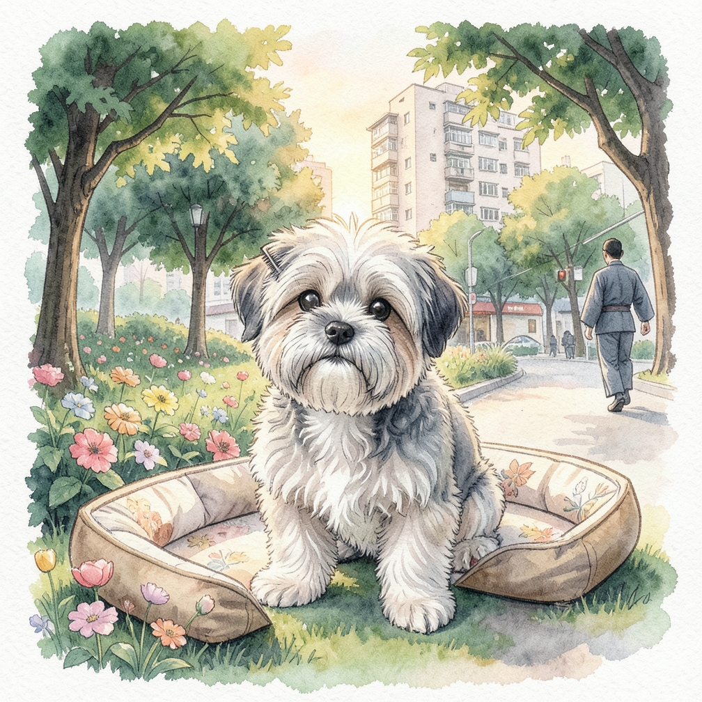 使用针梳和鬃毛刷梳理类似马尔济斯犬的毛发