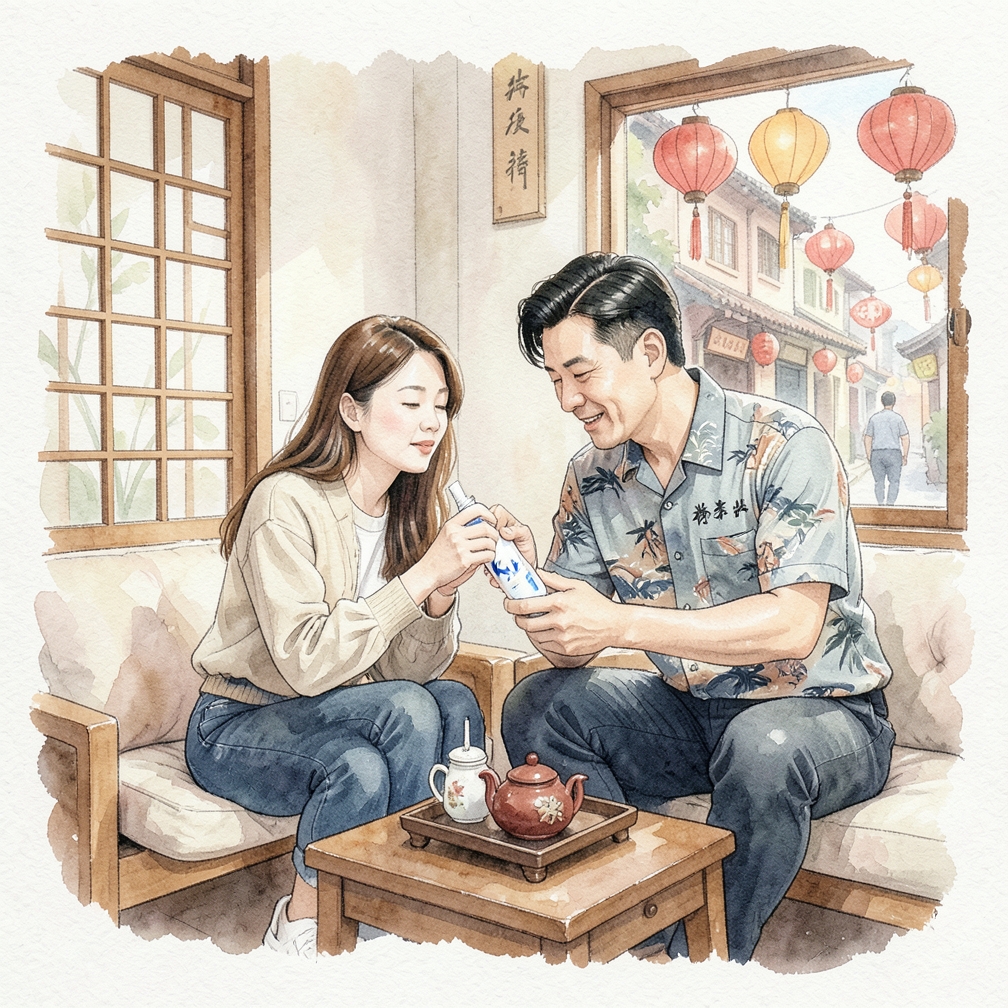 用手指将润滑剂涂抹成一层薄薄的膜
