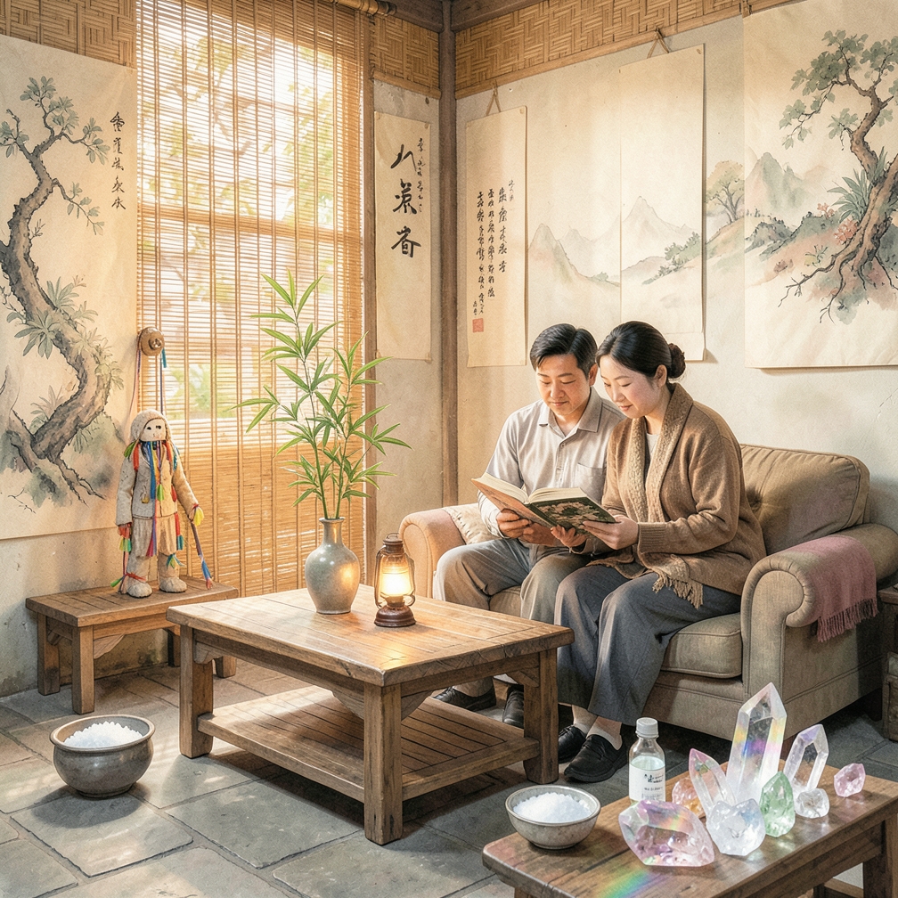 净化巫毒娃娃周围的能量场