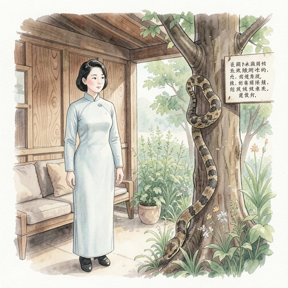 保持冷静并远离蛇