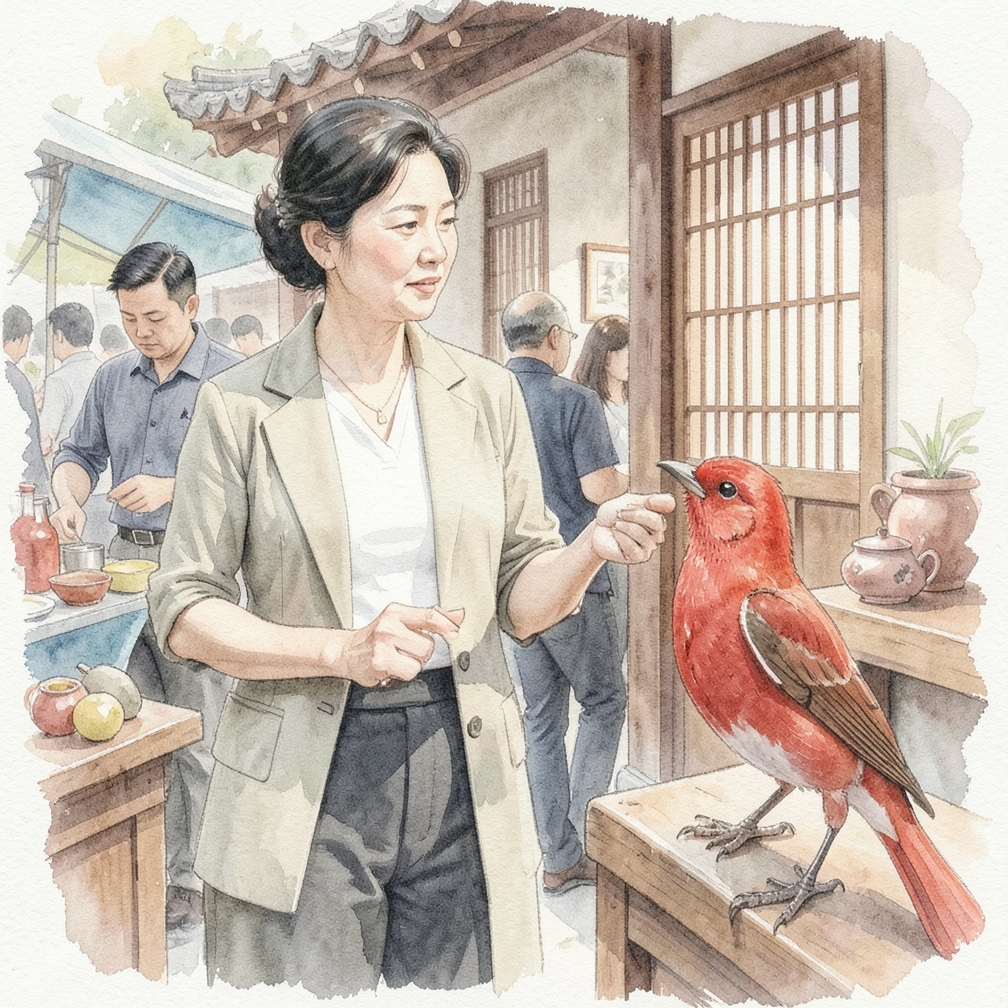 红雀象征着希望与新的开始