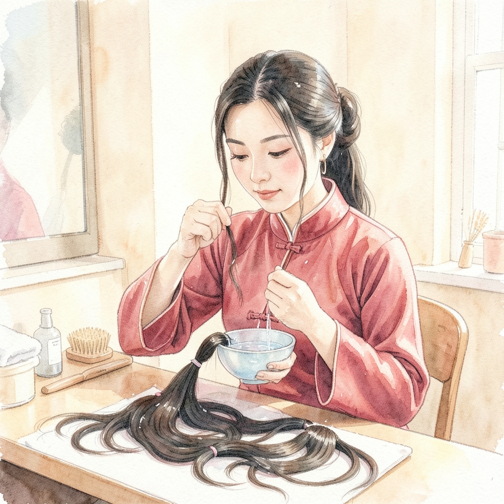 如何逐步去除发饰接发片上的胶水