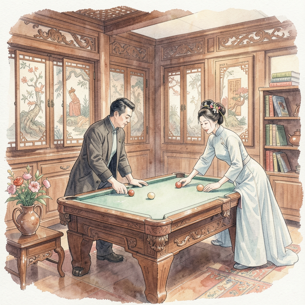 如何正確排列撞球台