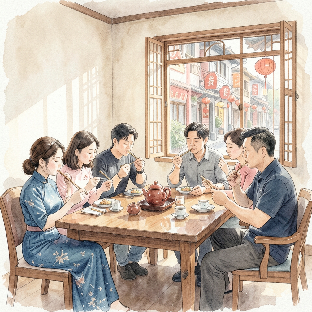 小口进食并彻底咀嚼
