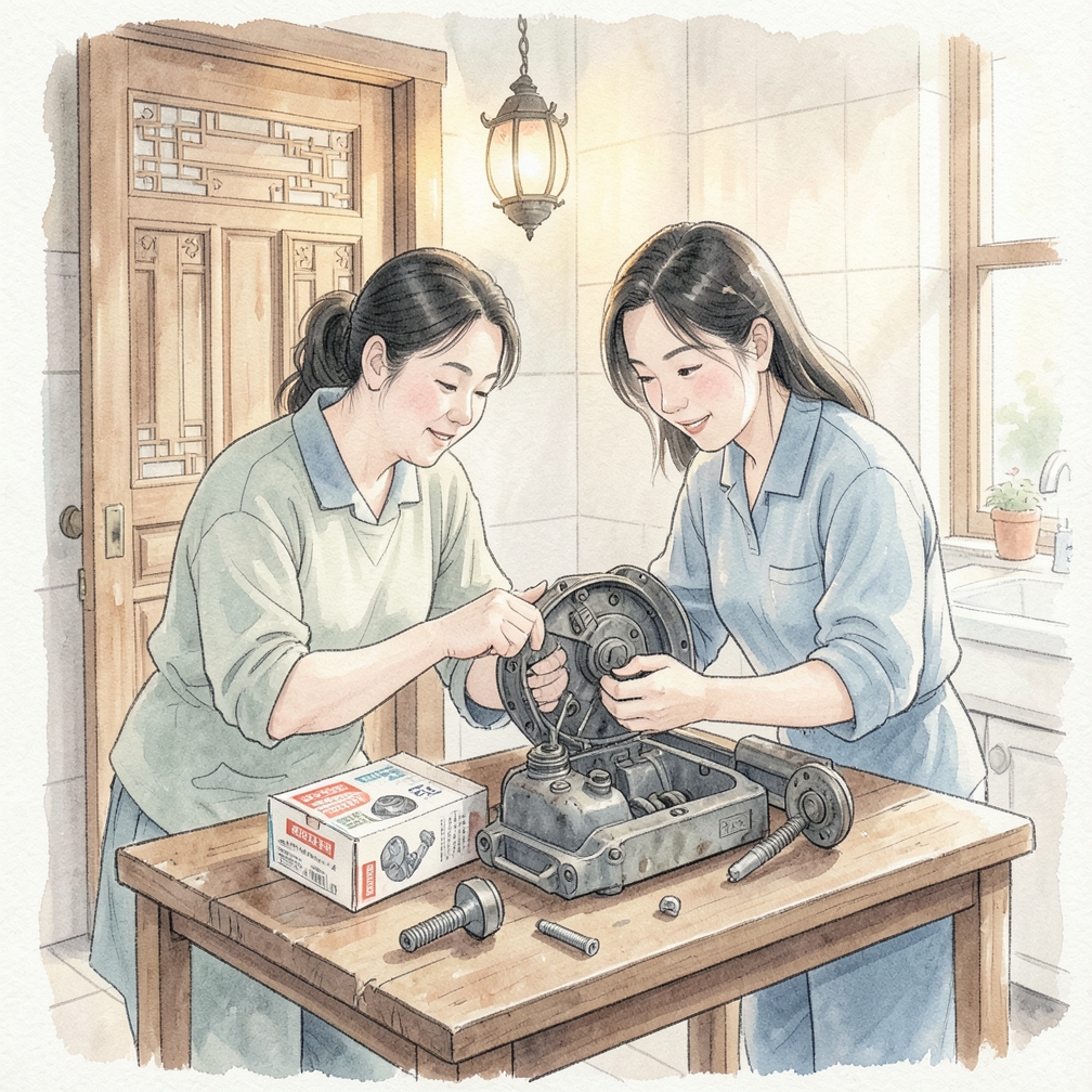 拆卸固定螺栓與電氣連接