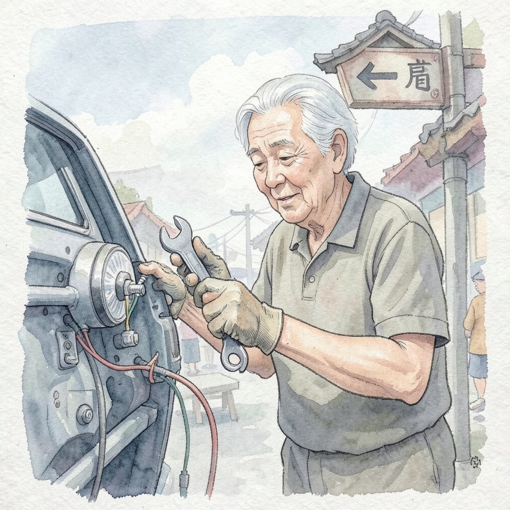 重新組裝車燈組件