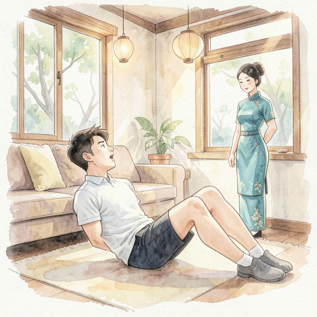 吸气并回到起始位置
