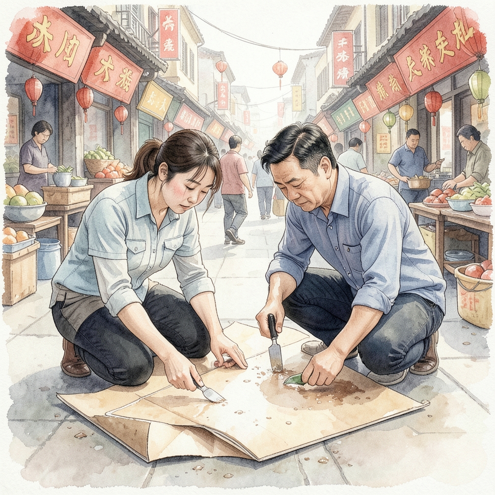 固定乙烯基地板