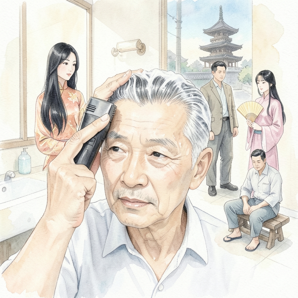 使用髮膠或髮蠟進行造型