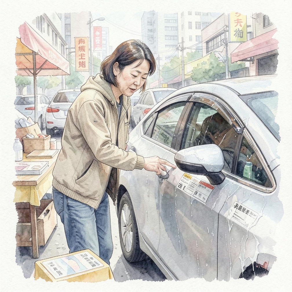 找到汽车的原厂漆颜色代码