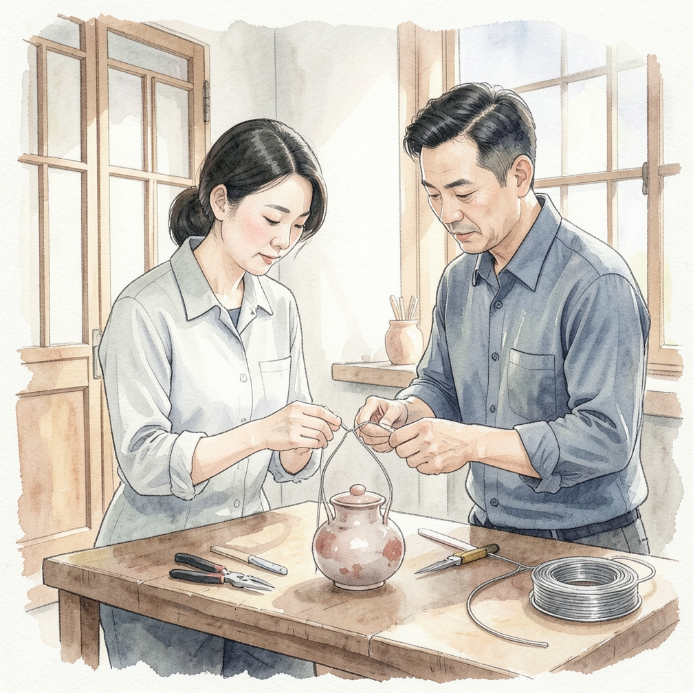 正确弯曲电线