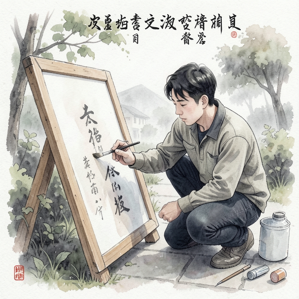 實際進行粉刷工作