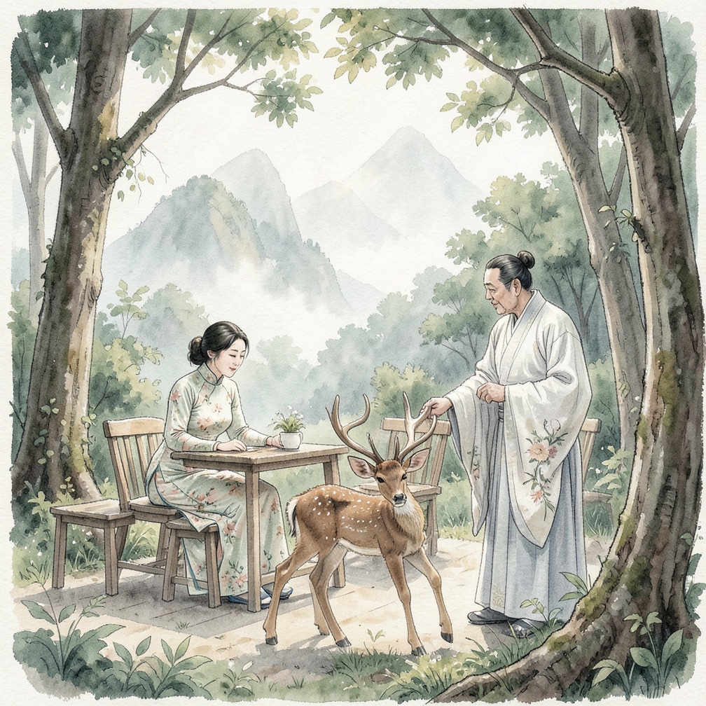 觀察雄性小鹿的鹿角生長